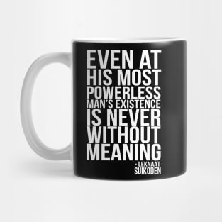 [White] Leknaat's Quote Mug